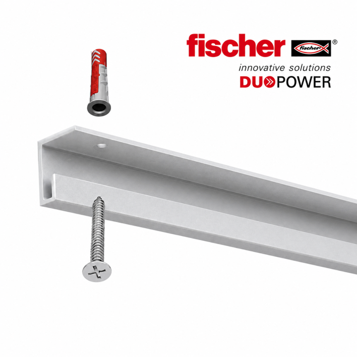 Guía para colgar cuadros del techo TopMax PRO plata 200 cm