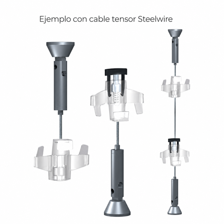 colgar paneles con cables NEWLY H300