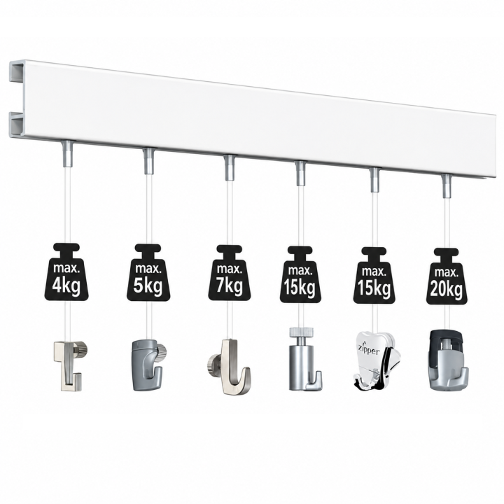 Guía para colgar cuadros ClickRail 200 cm. imprimacion