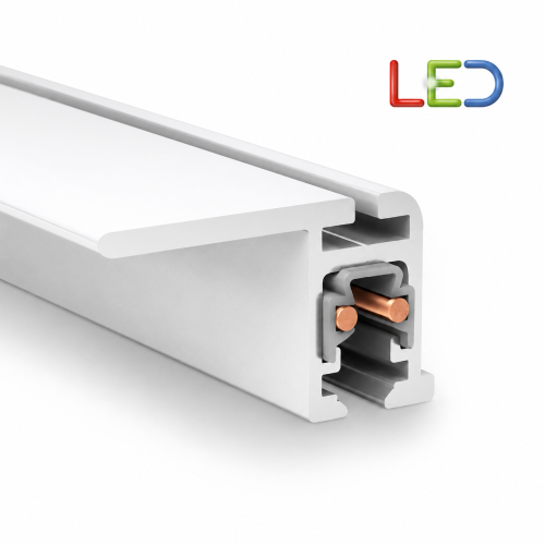 Guia TOPRAIL FLAT para colgar e iluminar cuadros