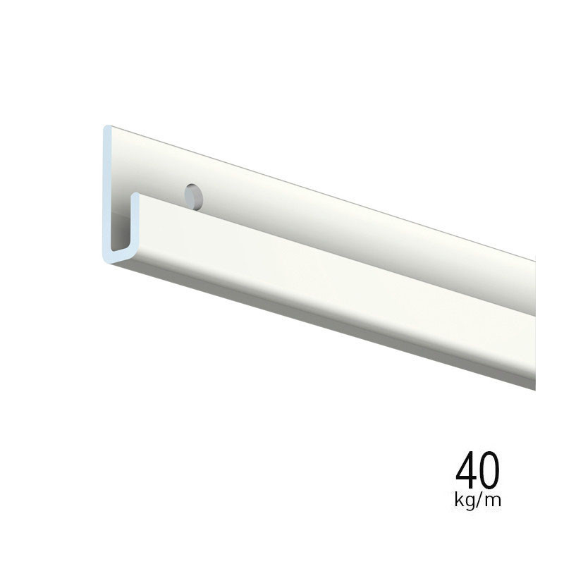 Guias para colgar cuadros Classic Rail PRO BLANCO 200 cm