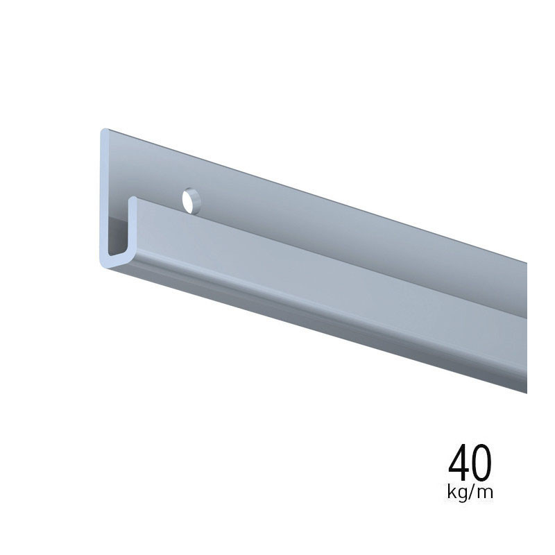 Guía para colgar cuadros Classic Rail PRO PLATA 200 cm