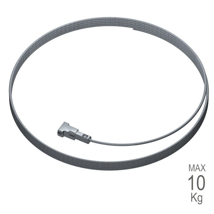 Cable ACERO TWISTER MICRO 200 cm para colgar cuadros
