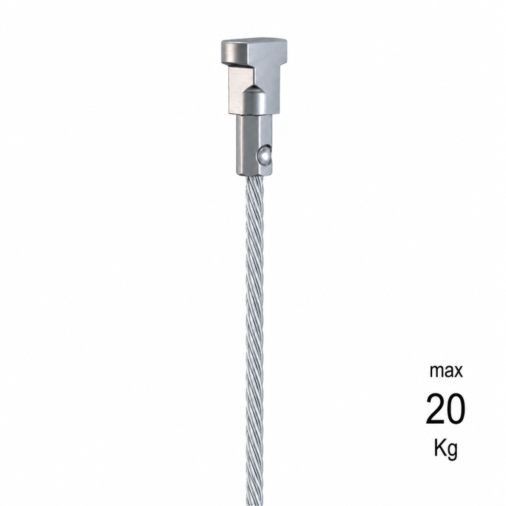 colgarcuadros con Cable acero con TWISTER. 250 cm.