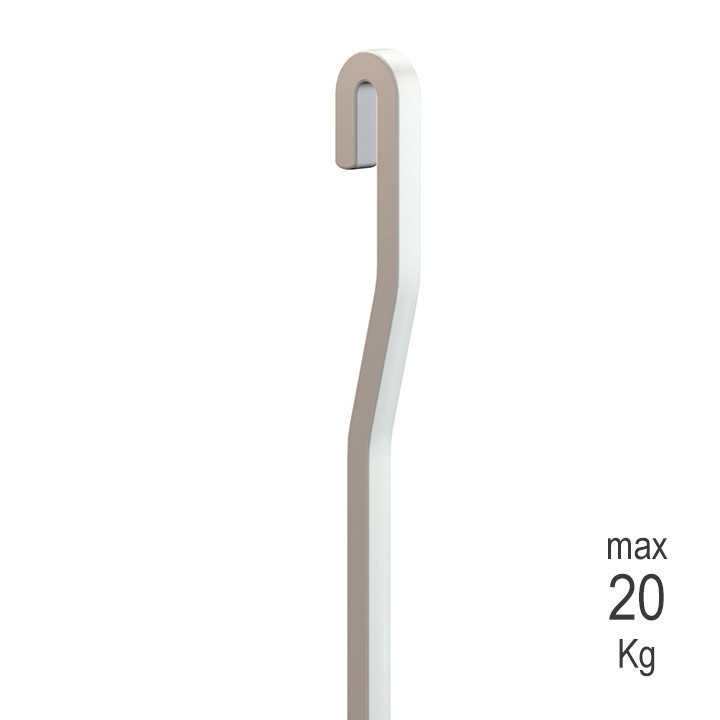 Varilla cuadrada BLANCA 150 cm  para colgar cuadros