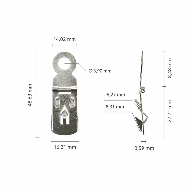 COLGADOR ABATIBLE PARA CARTON PLUMA. PACK 25 UNIDADES