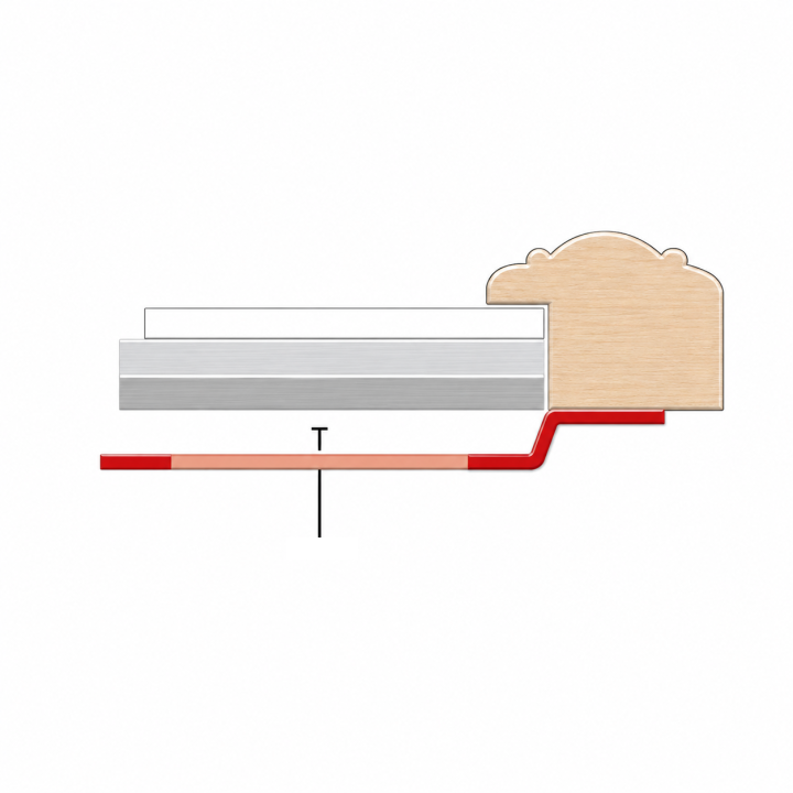 Colgador regulable para marcos de madera. 10 ud