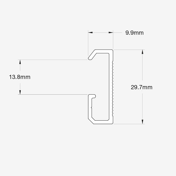 Guía MAX PRO para varillas blanca 200 cm