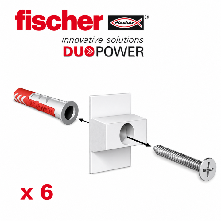 Kit jblock guia de pared blanca, nylon, cobra, acero para colgar cuadros