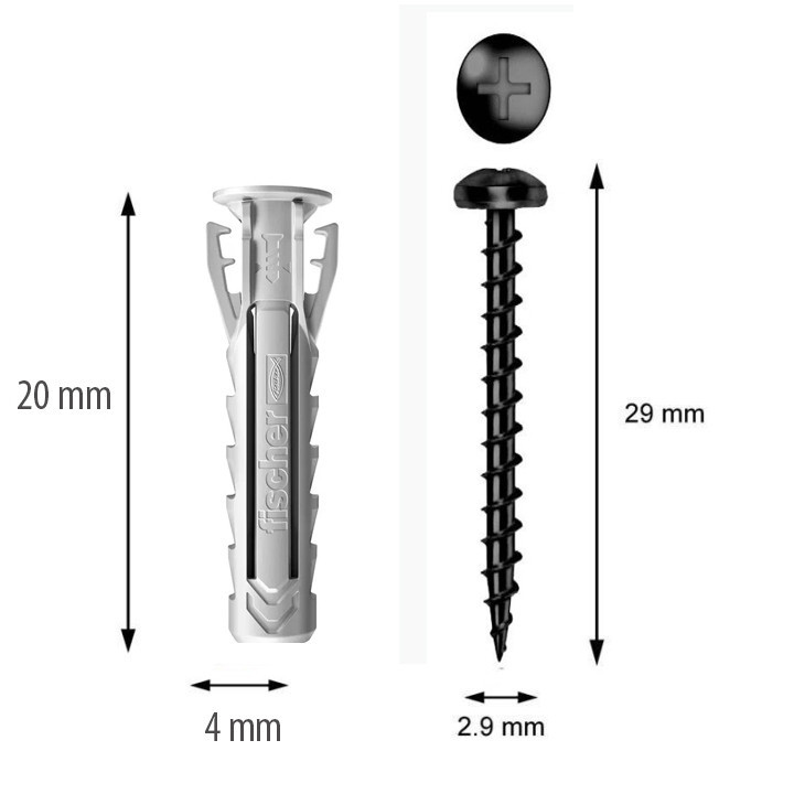 Sistema para colgar cuadros del del techo TopRail 200 cm. negro.