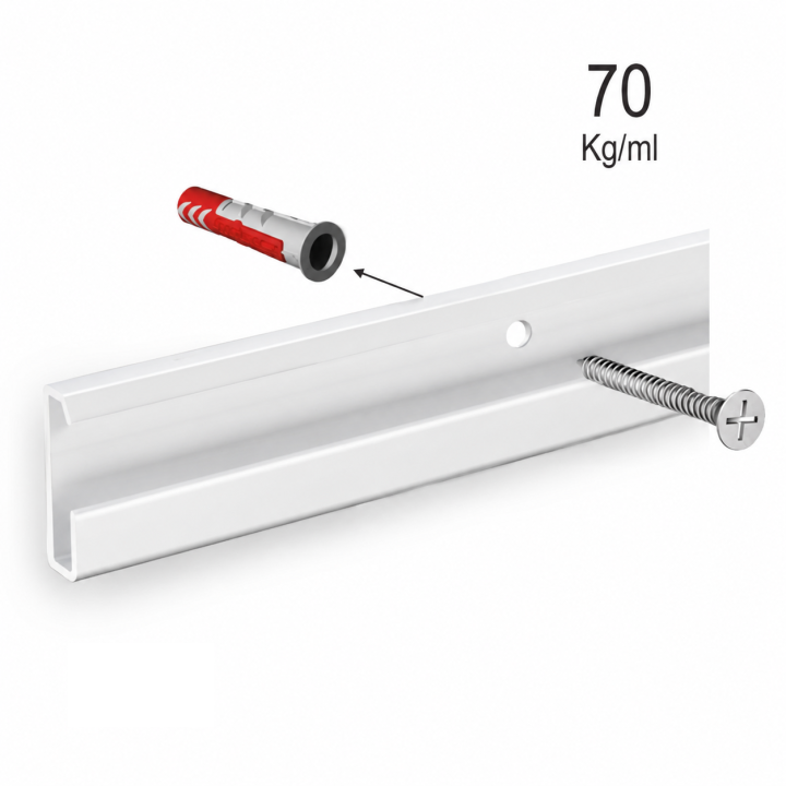 Guía MAX PRO para varillas blanca 200 cm