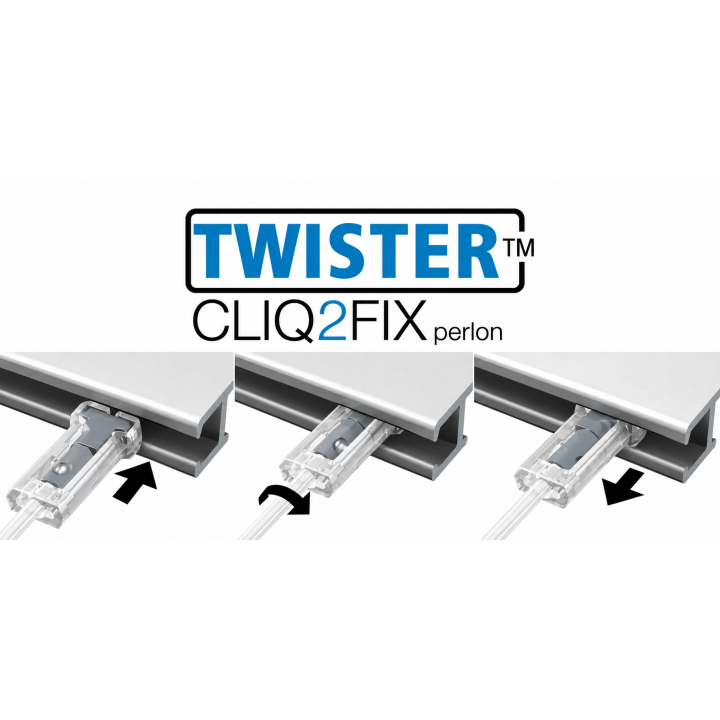 Colgar cuadros con Cable Nylon 2 mm con TWISTER cliq2fix