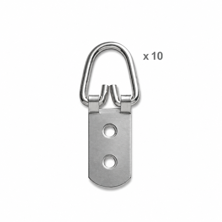 Colgador reforzado 2 taladros. 10 ud