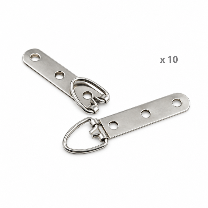 Colgador reforzado 3 taladros. 10 ud