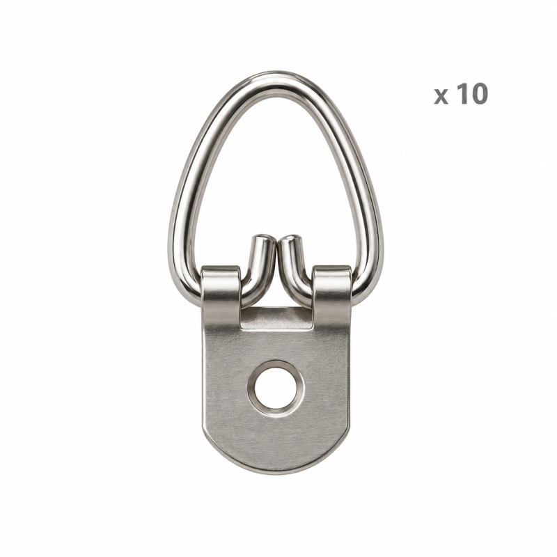 Colgador reforzado 1 taladro. 10 ud