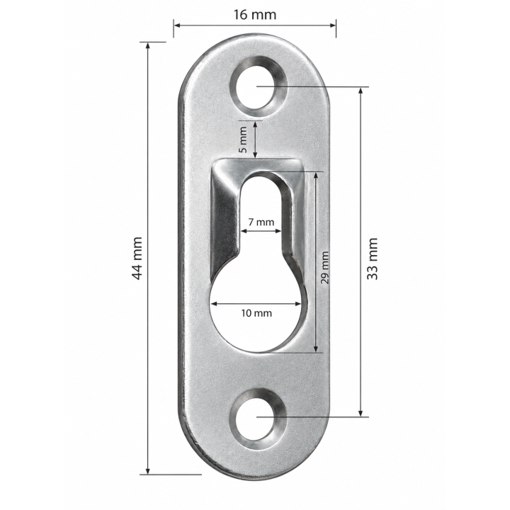 Colgador ojo de cerradura. 10 ud