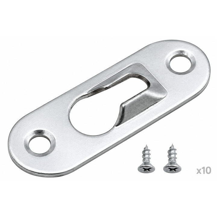 Colgador ojo de cerradura. 10 ud