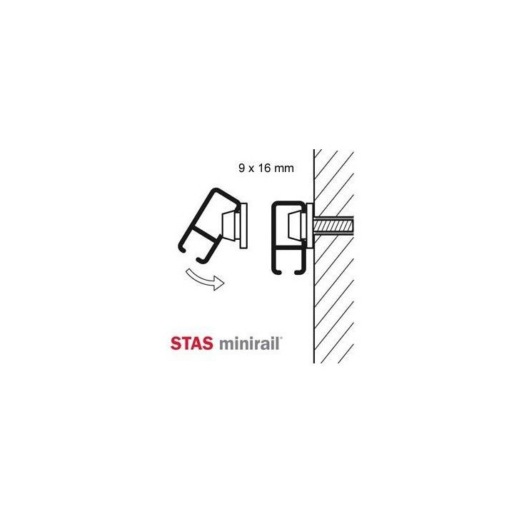 STAS MINIRAIL PLATA ALUMINIO