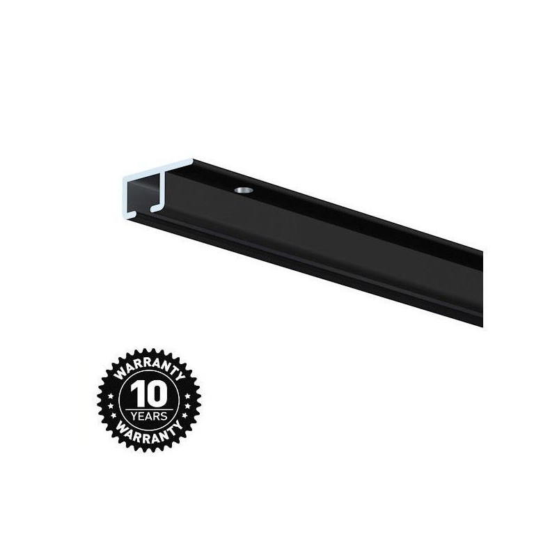 Guía para colgar cuadros del techo TopRail 200 cm. Negro.