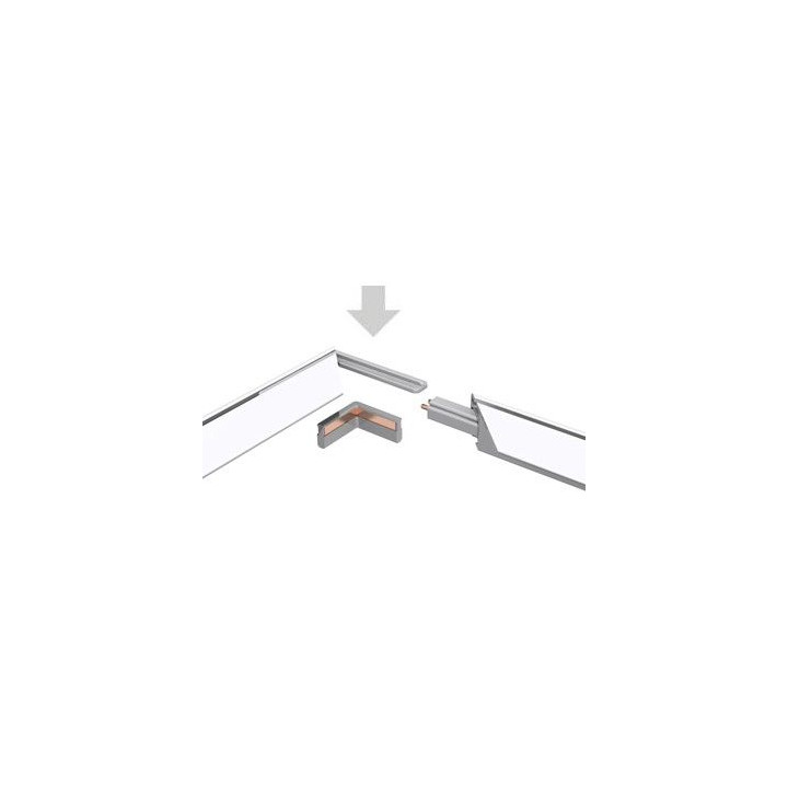 CONECTOR ESQUINA PLASTICO FlatRail