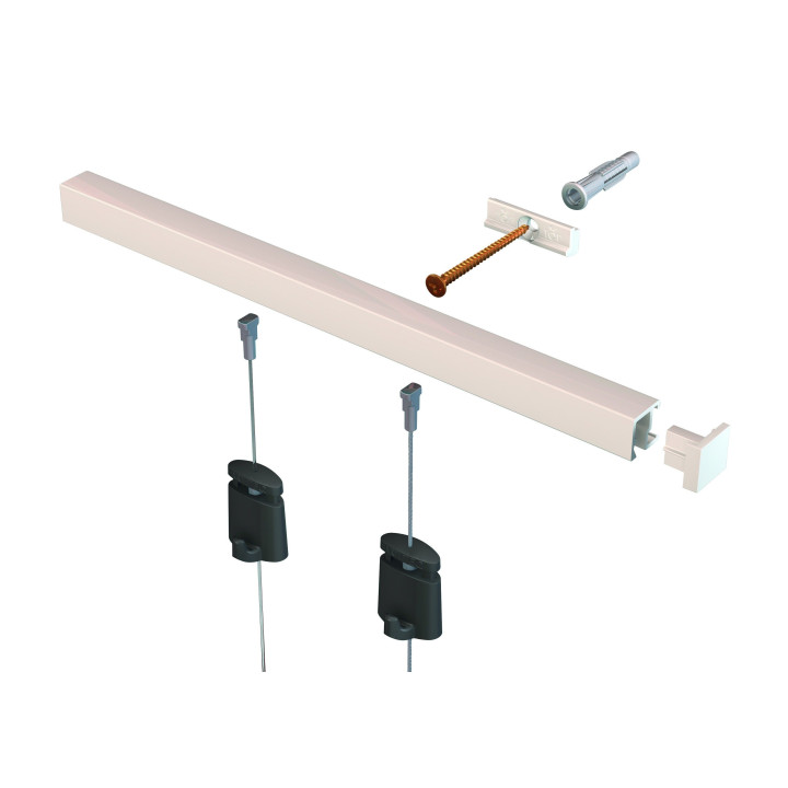 guia contour plata para colgar cuadros
