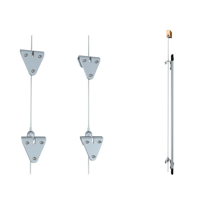 Guias para colgar paneles de la pared